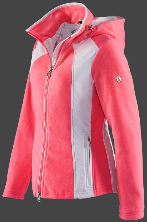 Jacket-Coast Dolce Vita, MicroFleece, Jacket-Coast jacke Neontangerine/Cocos Jacket-Coast Dolce Vita, MicroFleece, Jacket-Coast jacke Neontangerine/Cocos