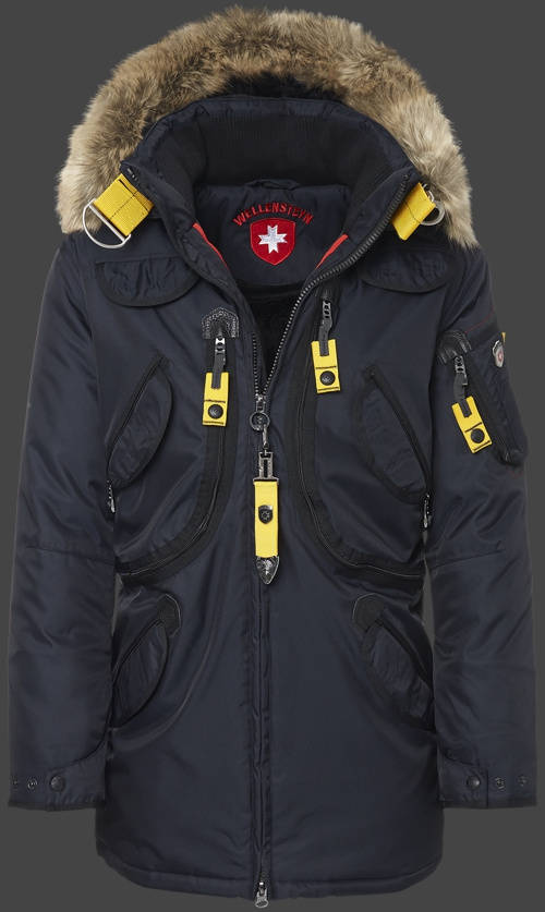 Jacket-Coast Rescue Parka Herren Winter,RainbowAirTec,Midnightblue jacken online